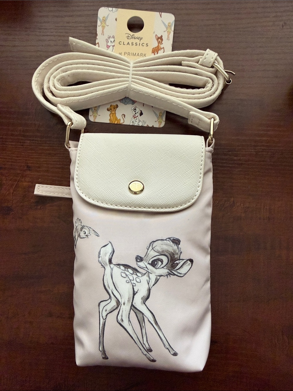 Primark x Disney Cream Bambi Crossbody Phone Bag * NWT